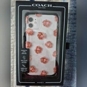 Coach Iphone 11 Dreamy Peony Clear Protective Case NIB